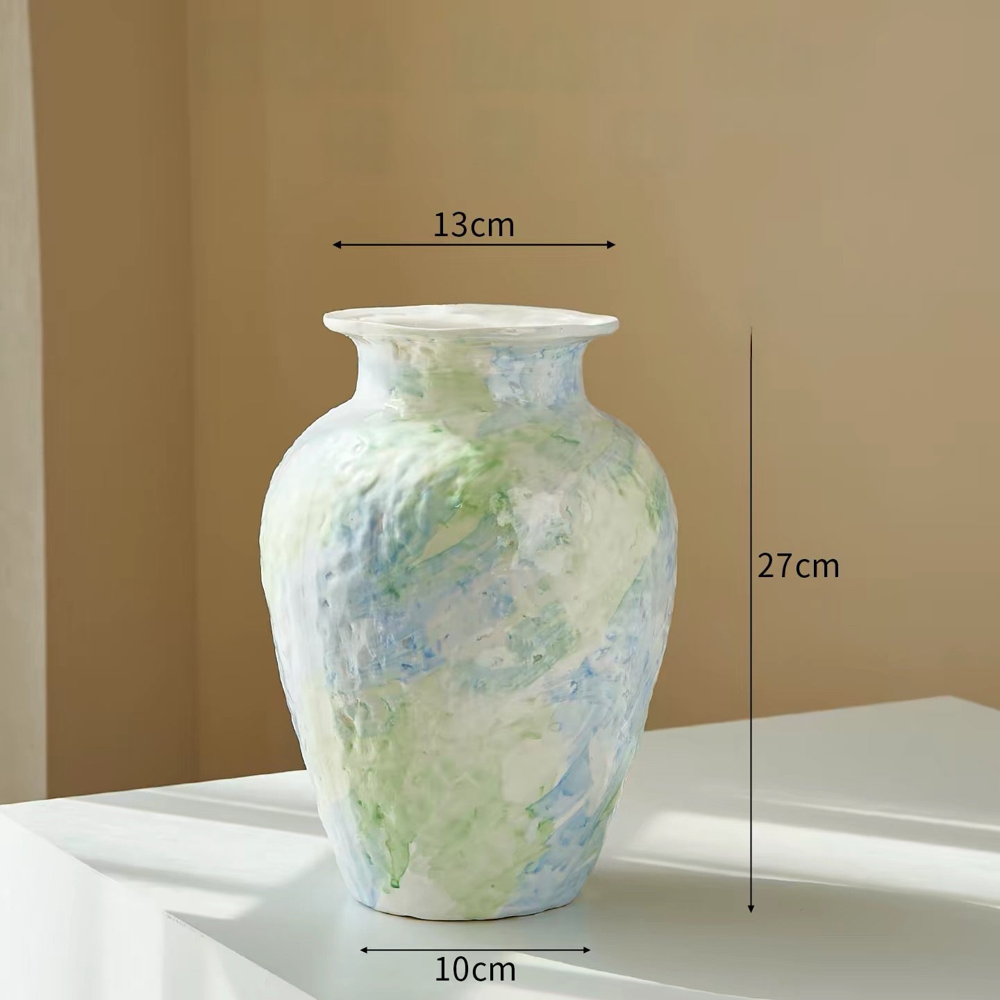 -法式復古風油畫陶瓷花瓶