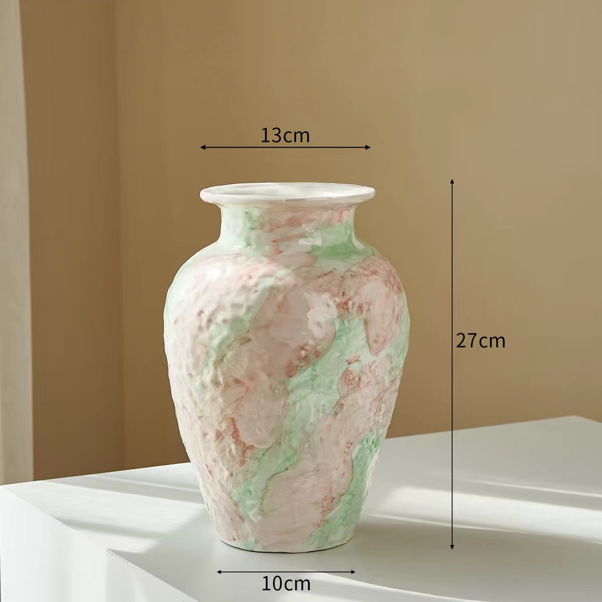 -法式復古風油畫陶瓷花瓶
